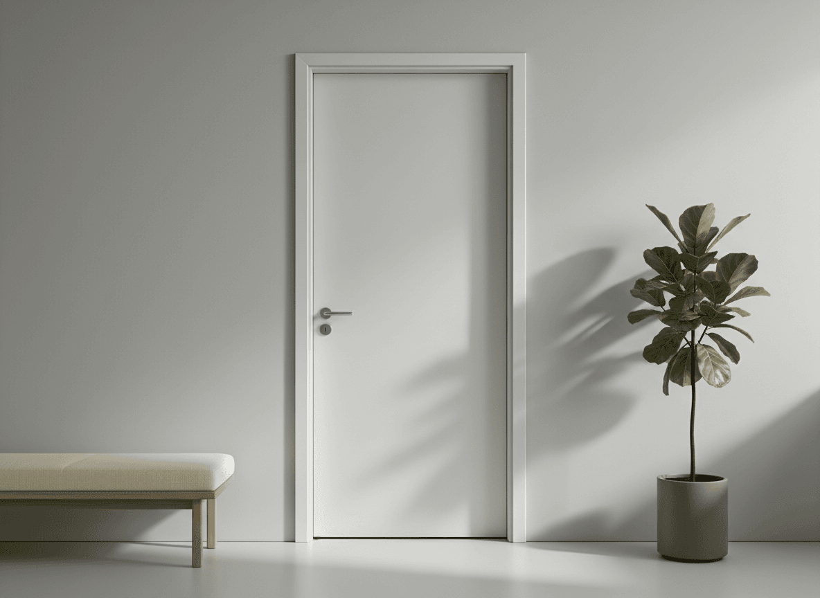 Flush White Door