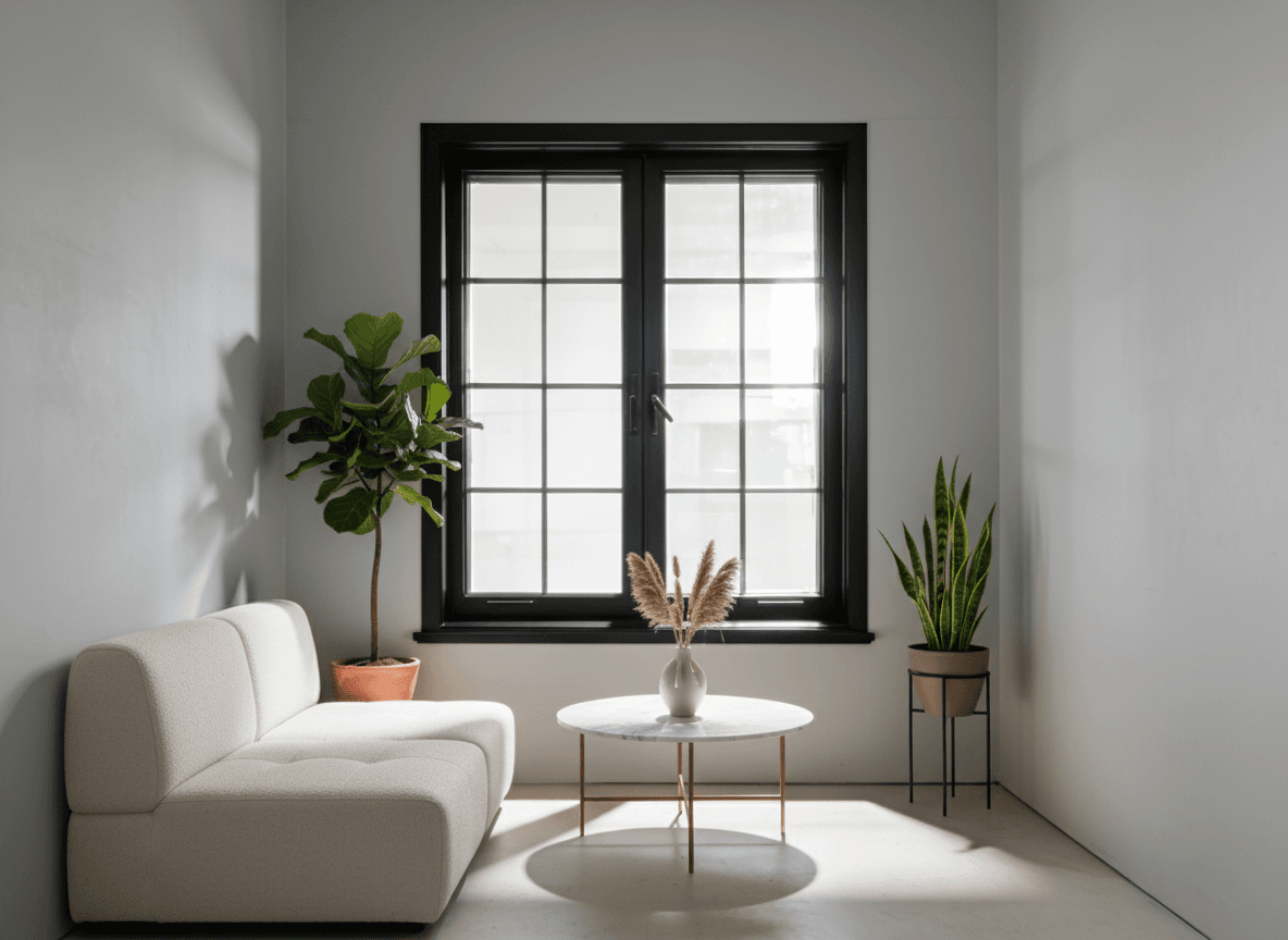 French-Door Paneled Glass Window