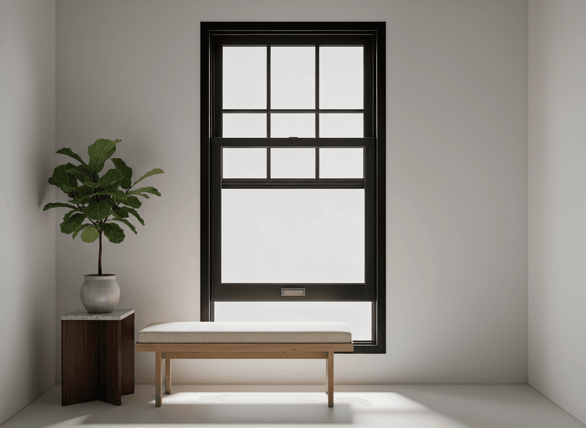 Panelled Double-Hung Window
