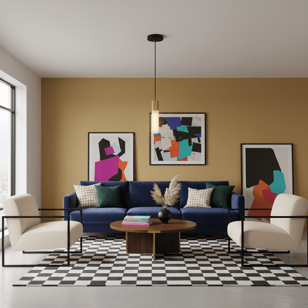 Basalt Single Pendant (Brass)